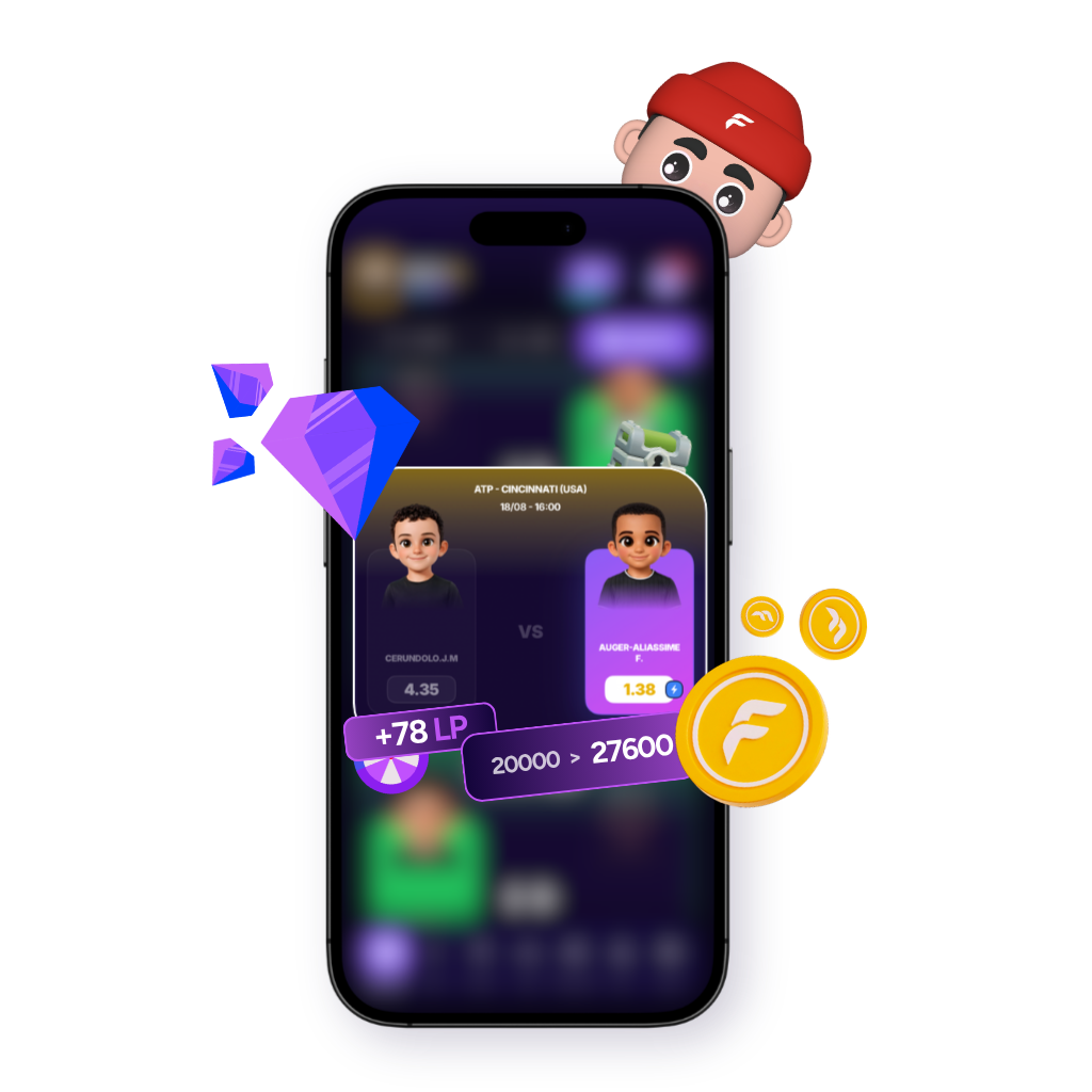 Flouze Game Mockup on iPhone